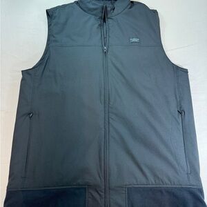 Travis Mathew Wanderlust Vest Mens XLarge Black Full Zip Front Golf Windbreaker